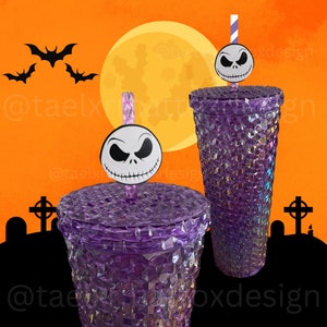 Nightmare Before Christmas Straw Topper Tutorial 