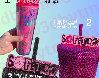 SoFetch Straw Topper | Personalized Gift | Custom Burn~Book Topper | 3D Printed for 8.5mm STANDARD straws only - NOT for Stanley!