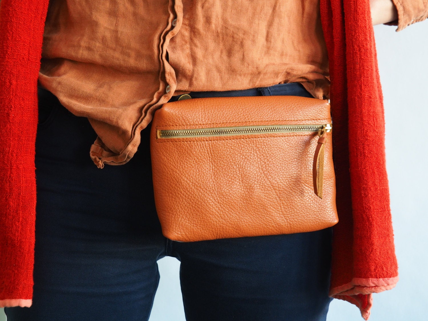 Leather Bumbag Waist Pouch Hip Bag Crossbody Bag Shoulder Bag | Etsy