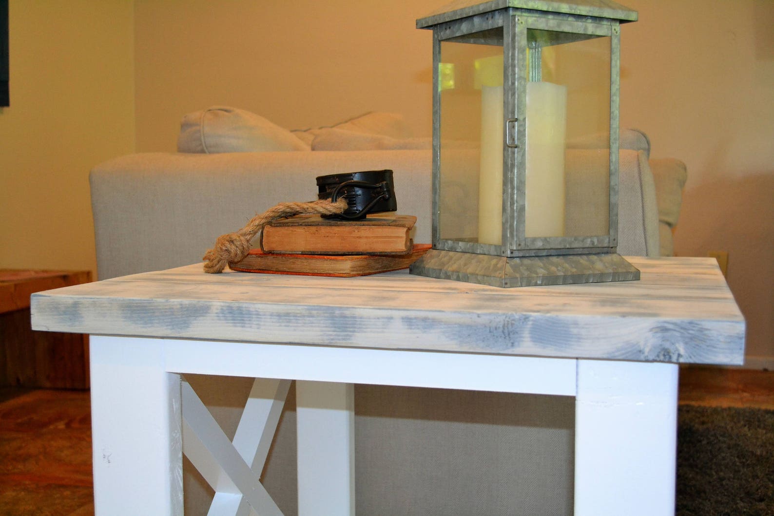 Custom Rustic Farmhouse End Table Etsy