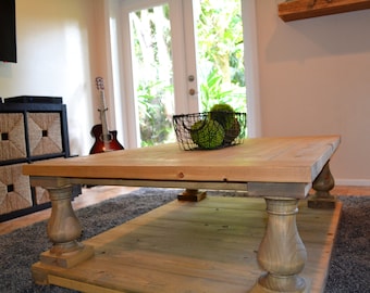 Balustrade Farmhouse Coffee Table