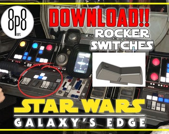 Galaxy Edge Star Wars Rocker Switch DOWNLOAD! (STL file Digital download)