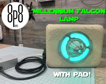 Star Wars Millennium Falcon LAMP with Pad - Change to any color