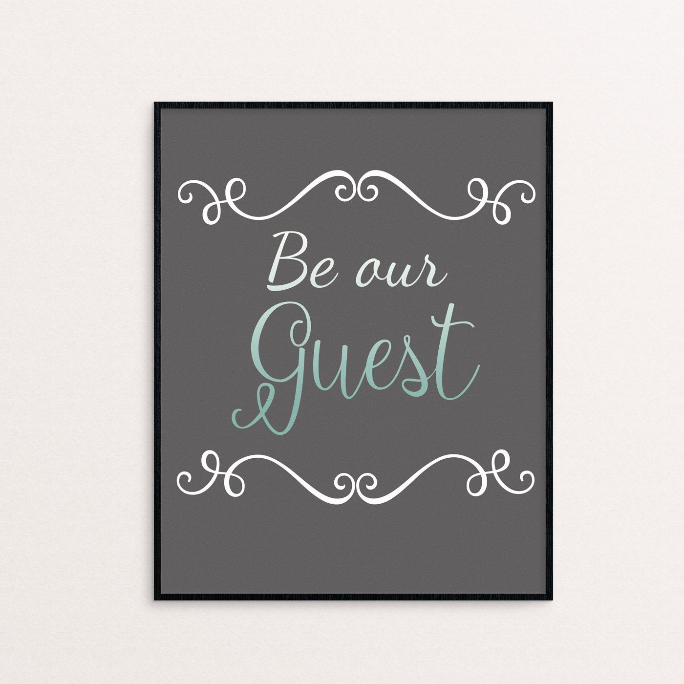 Be Our Guest Sign | 8x10 Digital Download | Guest Bathroom or Bedroom ...