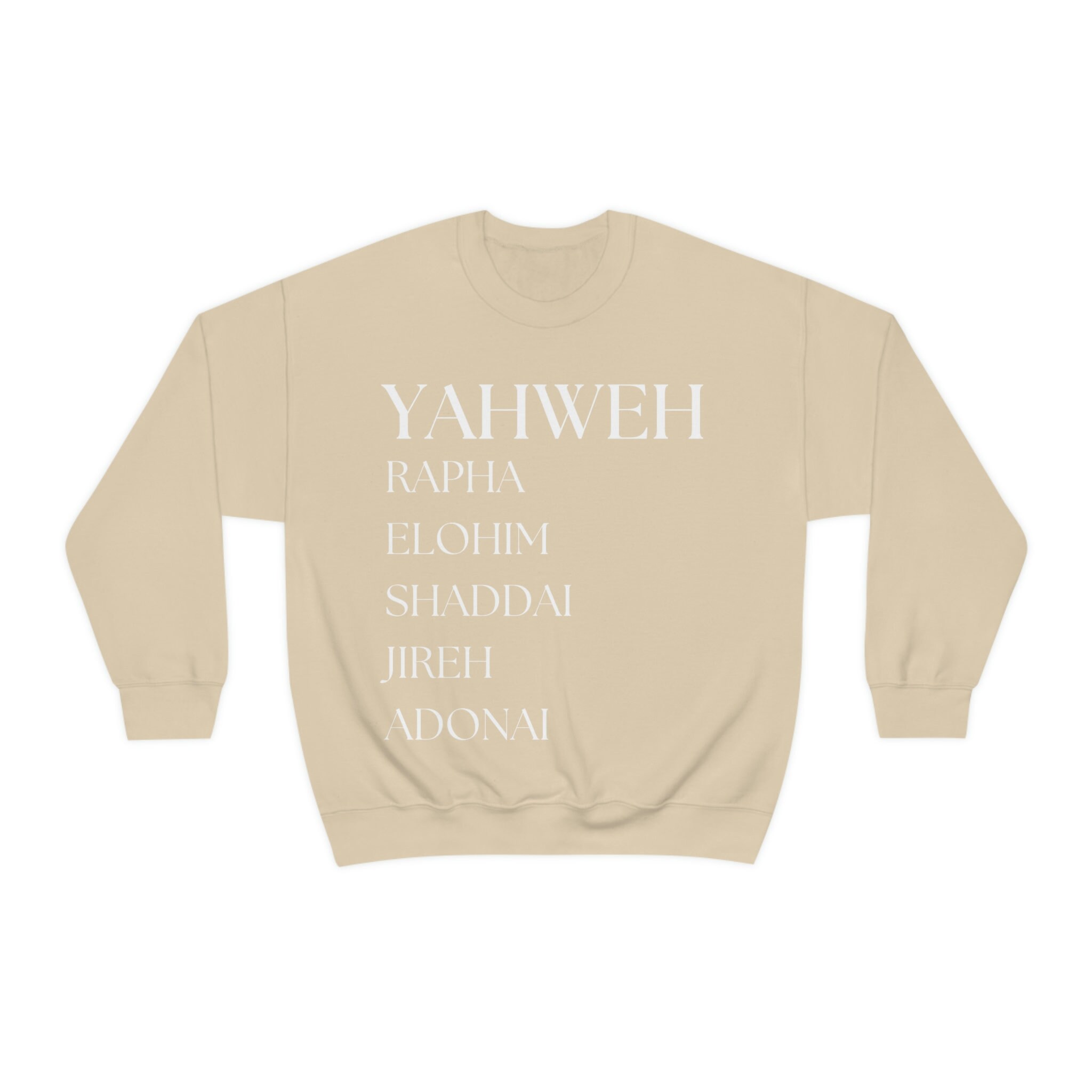  Yahweh, Rapha, Elohim, Shaddai, Jireh, Adonai T-Shirt :  Clothing, Shoes & Jewelry