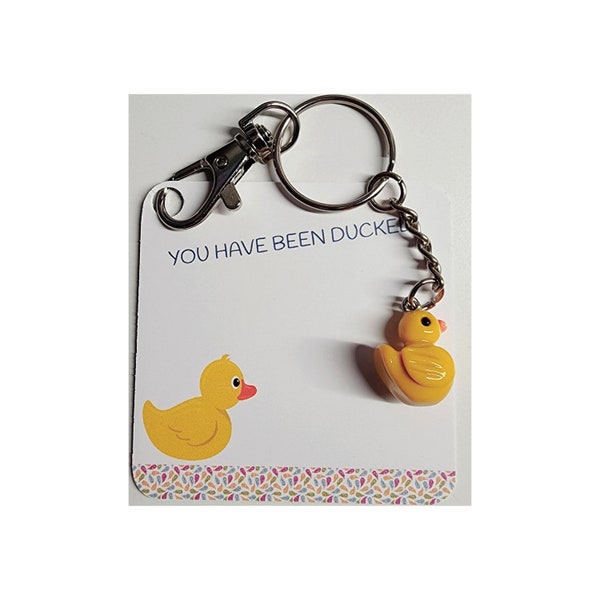 Duck Keychain | Charms | Zipper Pull | Bracelet Charm | Necklace Charm | Duck Duck | Gift | Earrings | Ducked | Jewelry