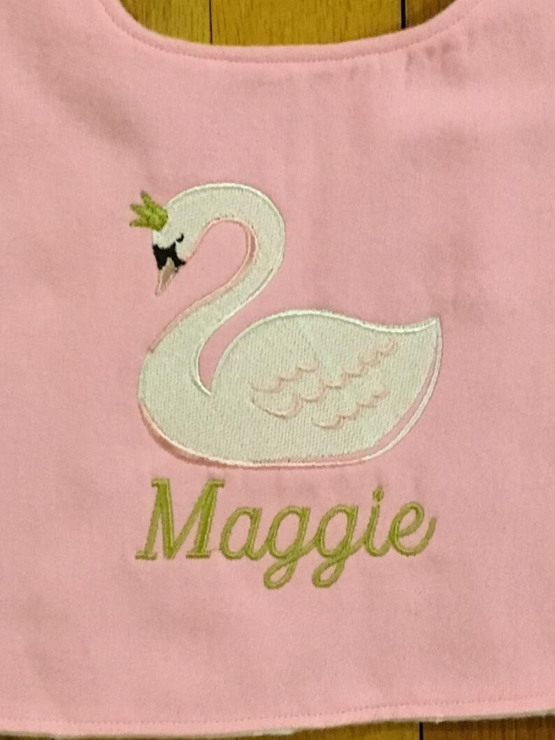 Baby BibPersonalized BibPersonalized Baby ItemSwan BibSwan Baby Item
