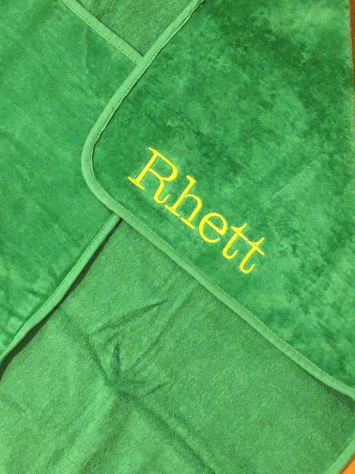 Hooded Bath Towel/Personalized Hooded Bath Towel/John Deere Etsy