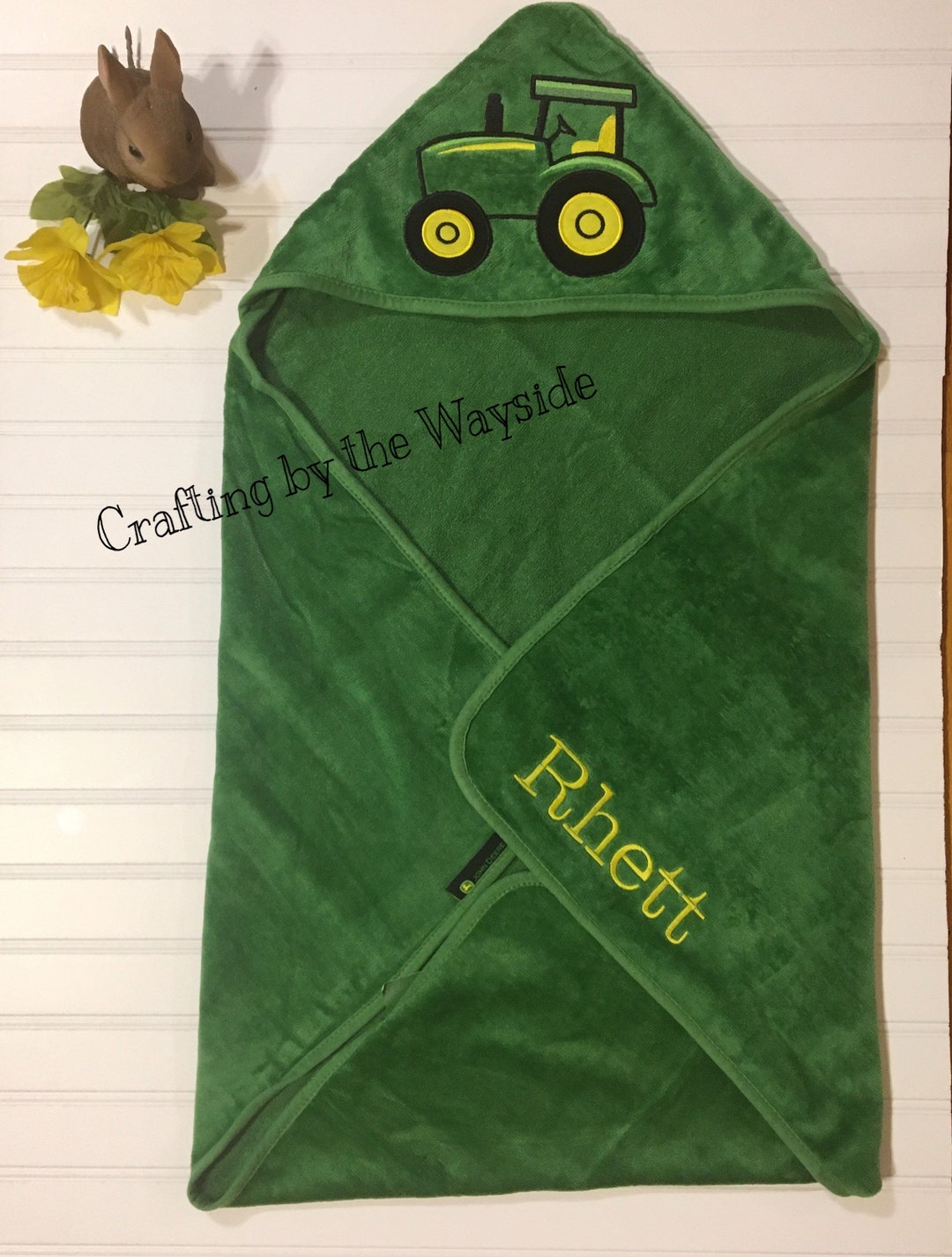 Hooded Bath Towel/personalized Hooded Bath Towel/john Deere Etsy