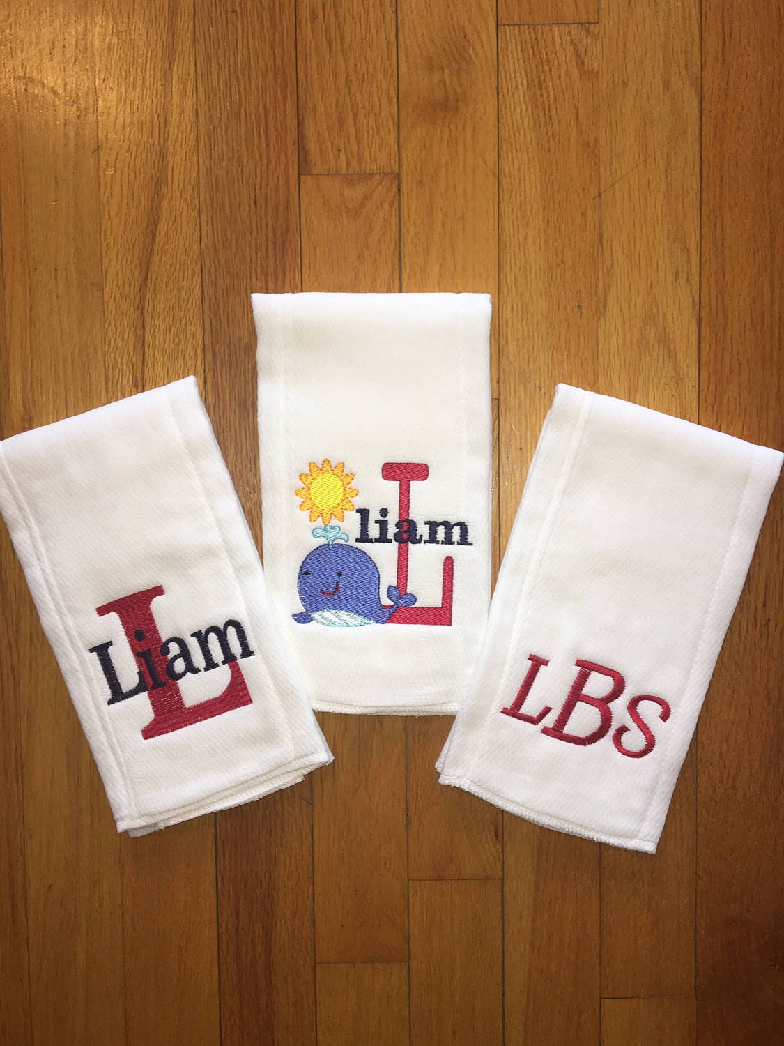 Personalized Burp Cloths/monogram Burp Cloths/personalized Etsy