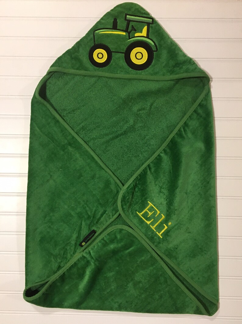 Hooded Bath Towel/personalized Hooded Bath Towel/john Deere Etsy
