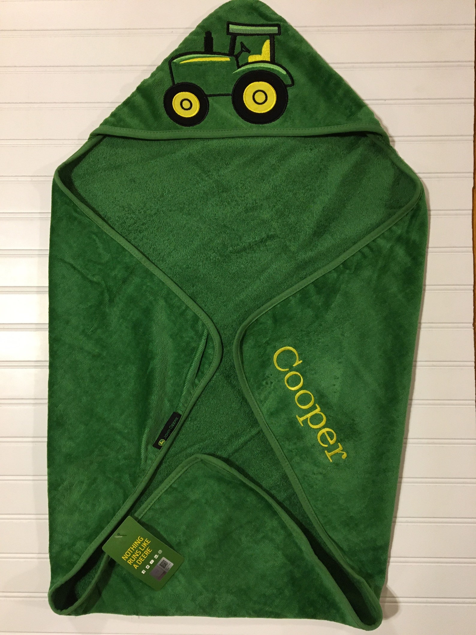 Hooded Bath Towel/Personalized Hooded Bath Towel/John Deere Etsy