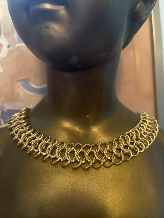 VTG KJL Kenneth Jay Lane Designer Gold Tone Vinta… - image 1