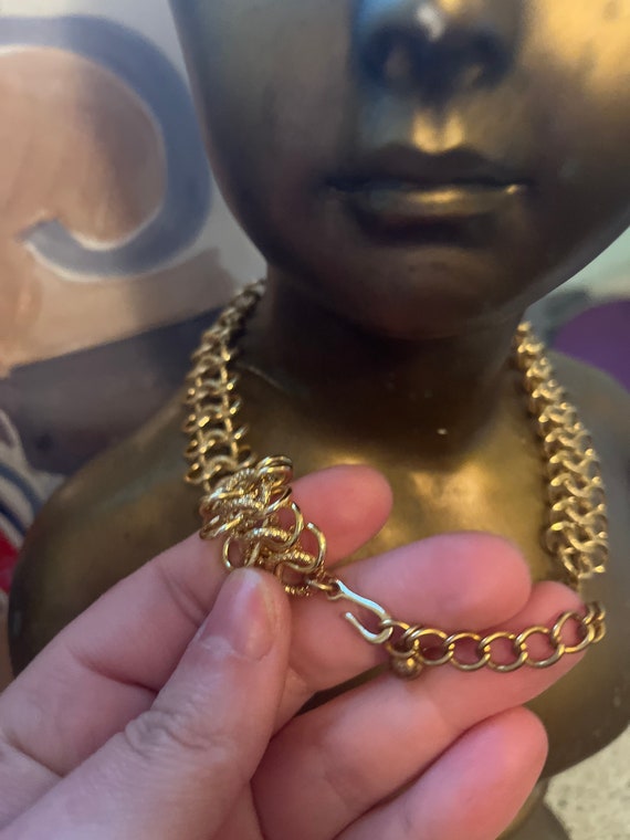 VTG KJL Kenneth Jay Lane Designer Gold Tone Vinta… - image 4