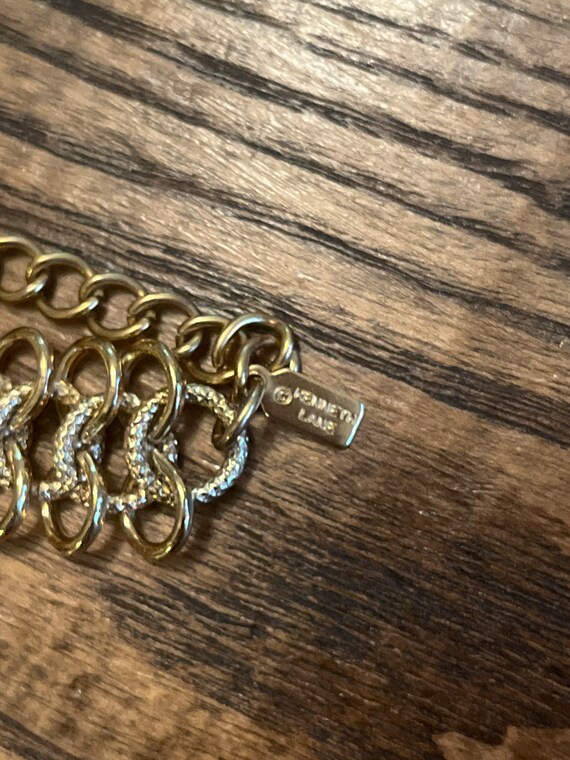 VTG KJL Kenneth Jay Lane Designer Gold Tone Vinta… - image 5