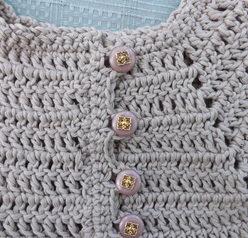 Debbie Bliss Luxury Cotton and Cashmere Yarn Girls Summer Dress Fits Age 2-3 Years Girl/'s COTTONCASHMERE CROCHET Dress Chest 20-22