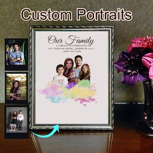 Personalized Custom Portraits: Merging of multiple photos