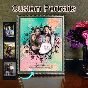 Personalized Custom Portraits: Merging of multiple photos