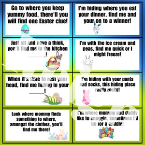Video Ostereier Schnitzeljagd Clue Cards download