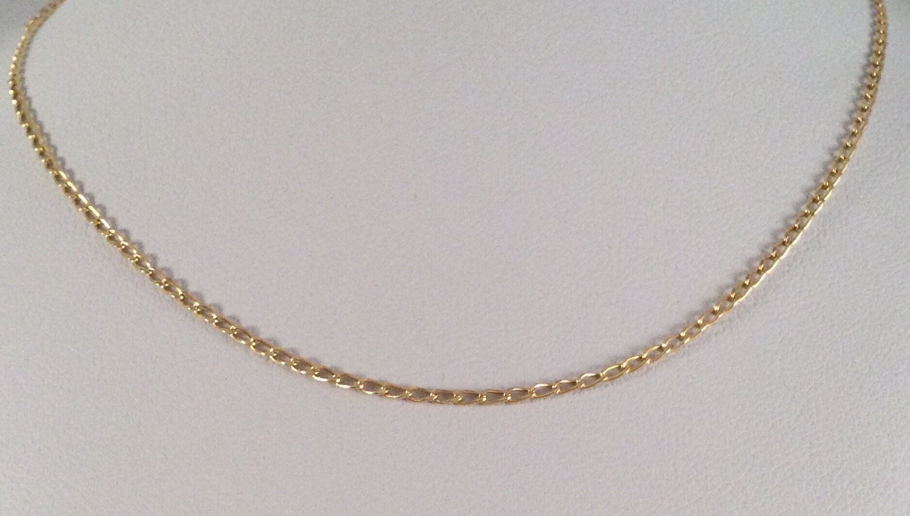 Vintage Chain Necklace Gold Toned Chain Necklace 1970s 54