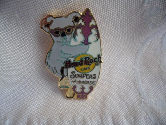 ハードロックカフェ HardRockCafe オーストラリア ピンバッジ コアラ Vintage Australian Hard Rock Cafe Badge Pin Surfers Paradise