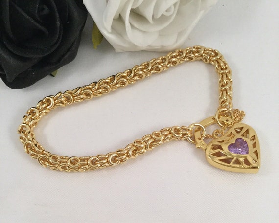 Vintage Jewellery Yellow Gold Byzantine Chain Bra… - image 1