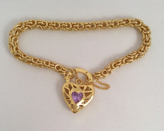 Vintage Jewellery Yellow Gold Byzantine Chain Bra… - image 2