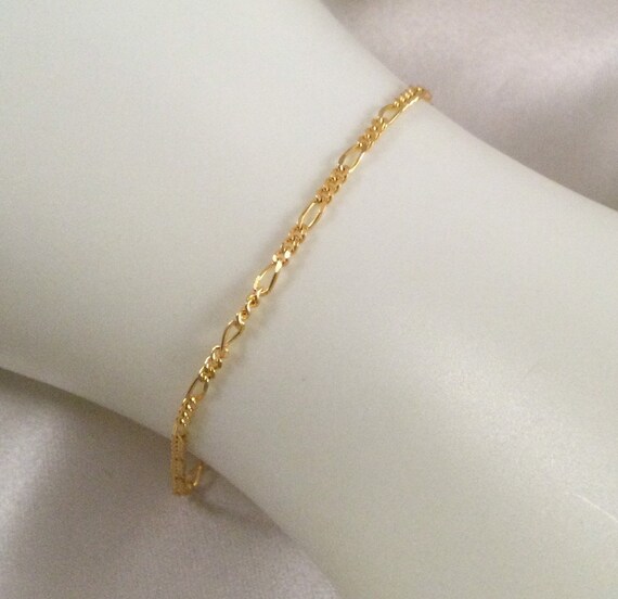 Buy Vintage Yellow Gold Chain Bracelet Antique Art Deco 