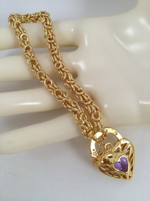 Vintage Jewellery Yellow Gold Byzantine Chain Bra… - image 5