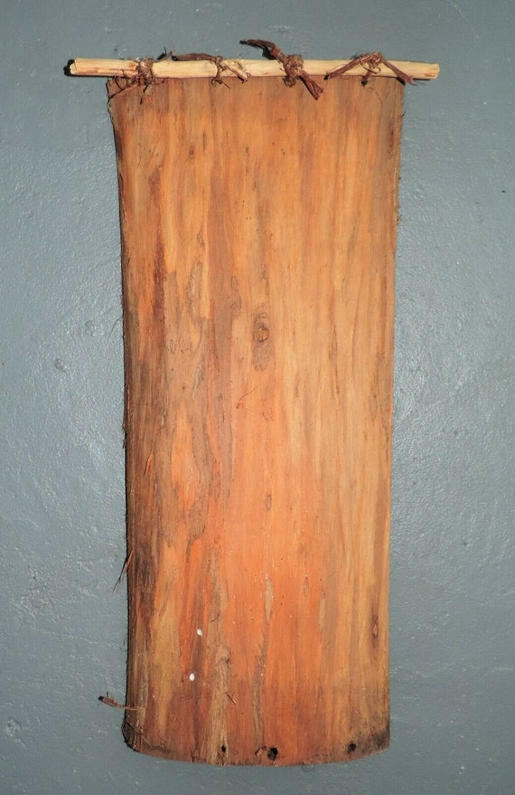 オーストラリアのアボリジニアーティストの樹皮画 先住民のオリジナル