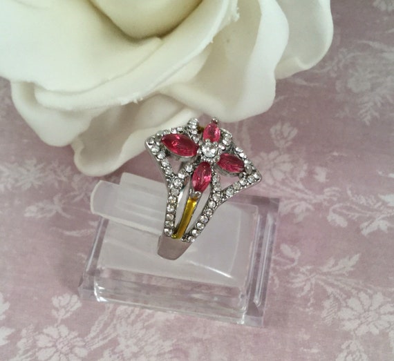 Vintage Jewellery Yellow Gold Ring with Rubies an… - image 9