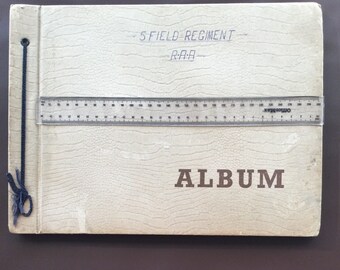 Vintage Photo Album Australia 5 Field Regiment RAA Holdsworthy Barracks 76 fotografie 10 pagine