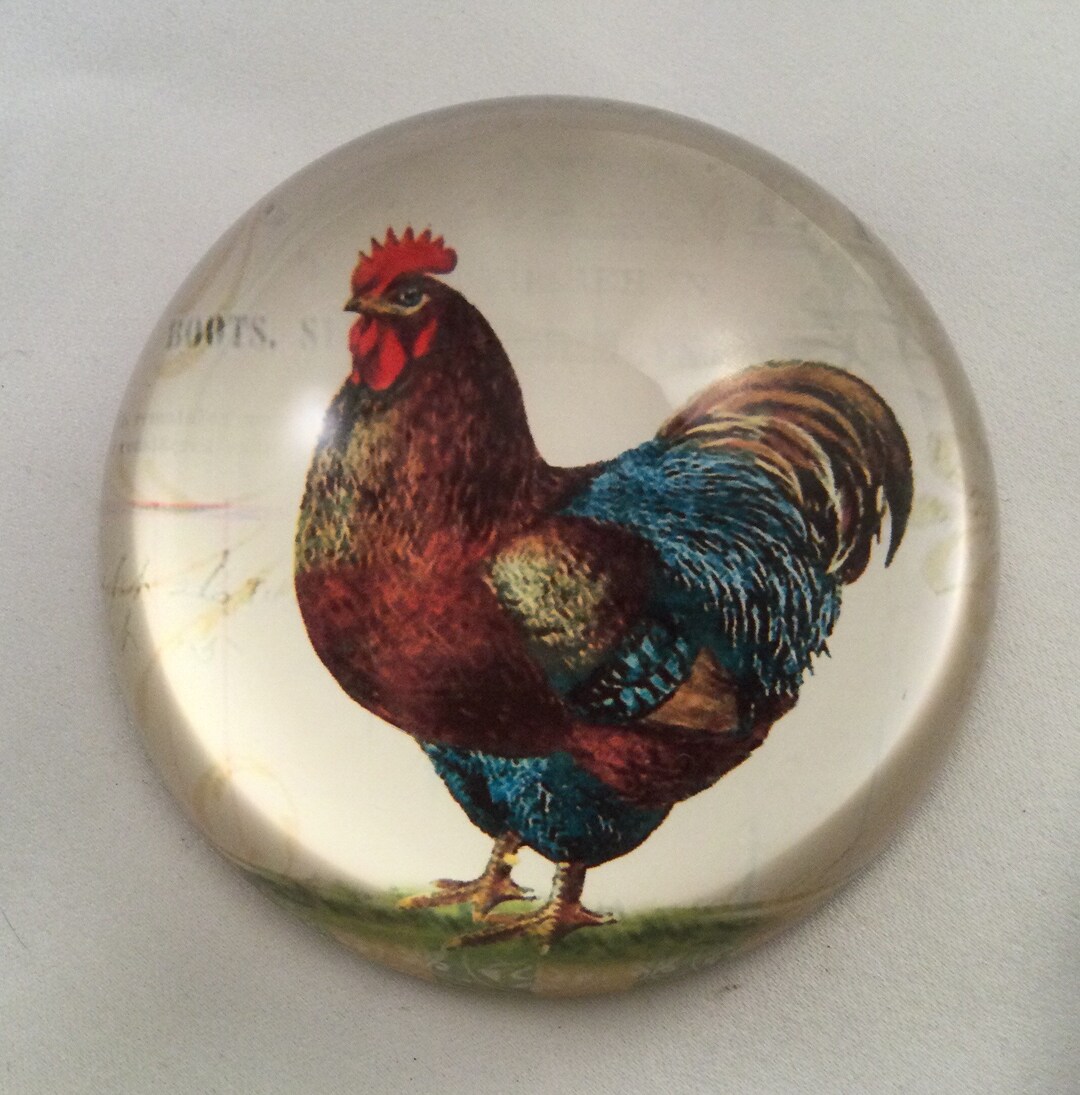 Vintage Paperweight Rooster Fathers Day Gifts - Etsy