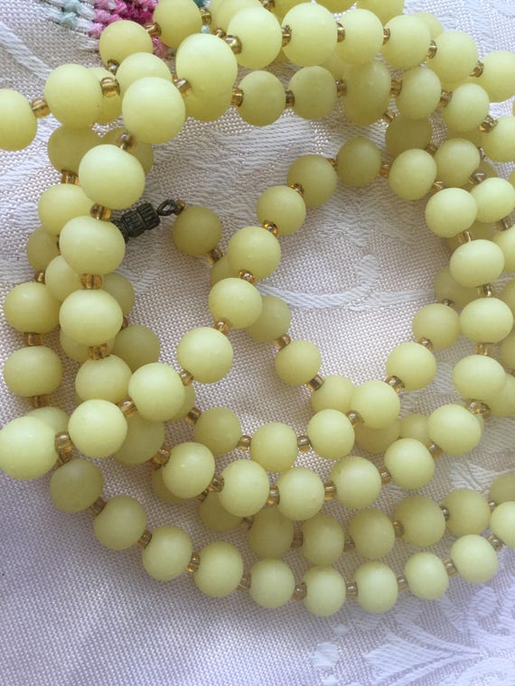 Antique Vintage Italian Necklace Yellow Gold Jade… - image 9