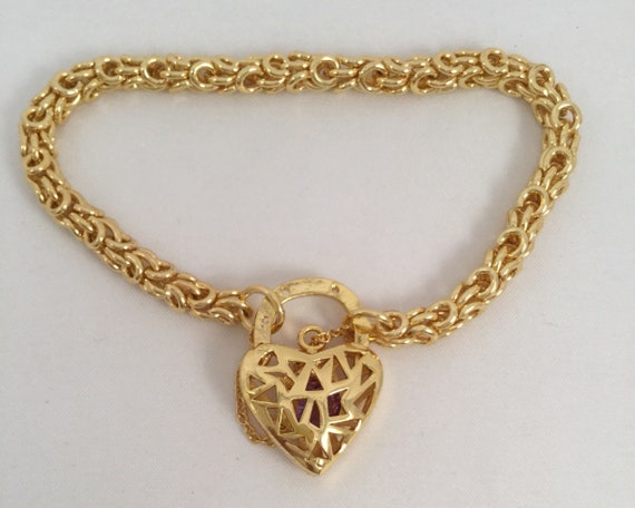 Vintage Jewellery Yellow Gold Byzantine Chain Bra… - image 3