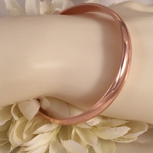 Vintage Jewelry Rose Gold Bangle fits a large wrist size up to 23 cm Antique Art Deco Dress Jewellery wedding Bridal Bride presents gifts