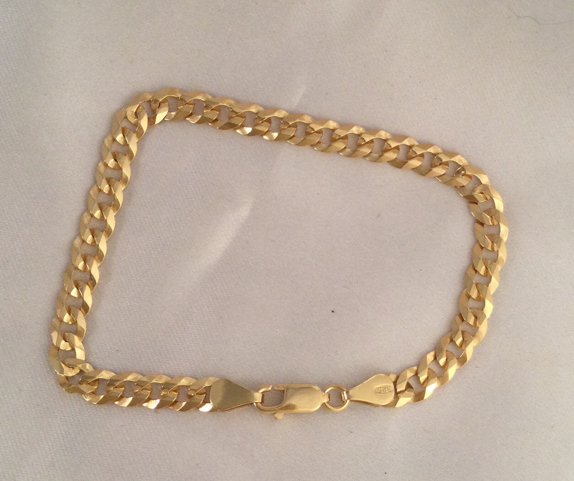 ■VINTAGE HOLLYWOOD■ Matte Classic Chain Bracelet VH2411BR0 Gold Chain Bracelet Vintage Jewellery Yellow Gold Link Chain