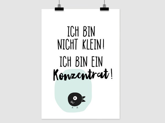 Fine Art Print Ich Bin Nicht Klein Etsy