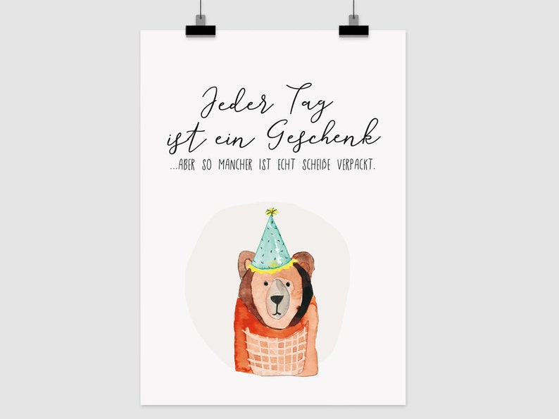 Print Jeder Tag Ist Ein Geschenk Etsy