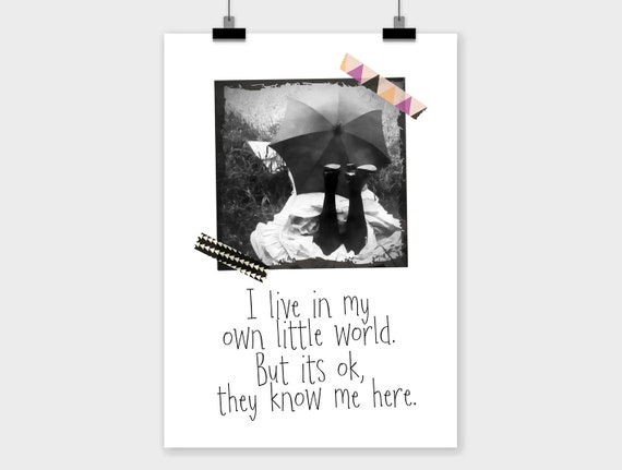 Fine-art Print Poster i Live in My Own 