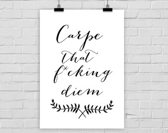 print poster CARPE DIEM
