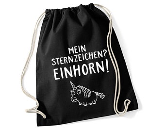 Turnbeutel Sternzeichen: Einhorn!