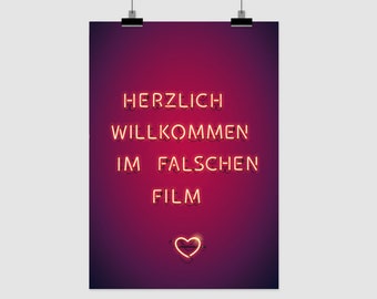 Kunstdruck IM FALSCHEN FILM