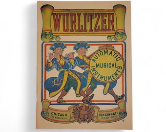 1906 Wurlitzer Automatic Musical Instruments Catalog Player Pianos 1964 NOS Vintage Reproduction Catalog Military Band Organ PianOrchestra