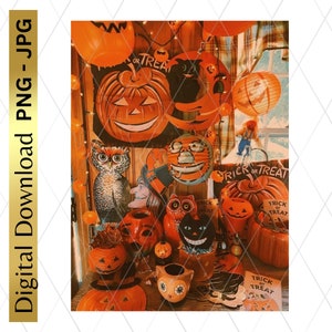 Digital Download Printable Vintage Halloween Photo Retro PNG Clip Art Scrapbooking Junk Journal Arts And Crafts Decoupage Halloween Ephemera