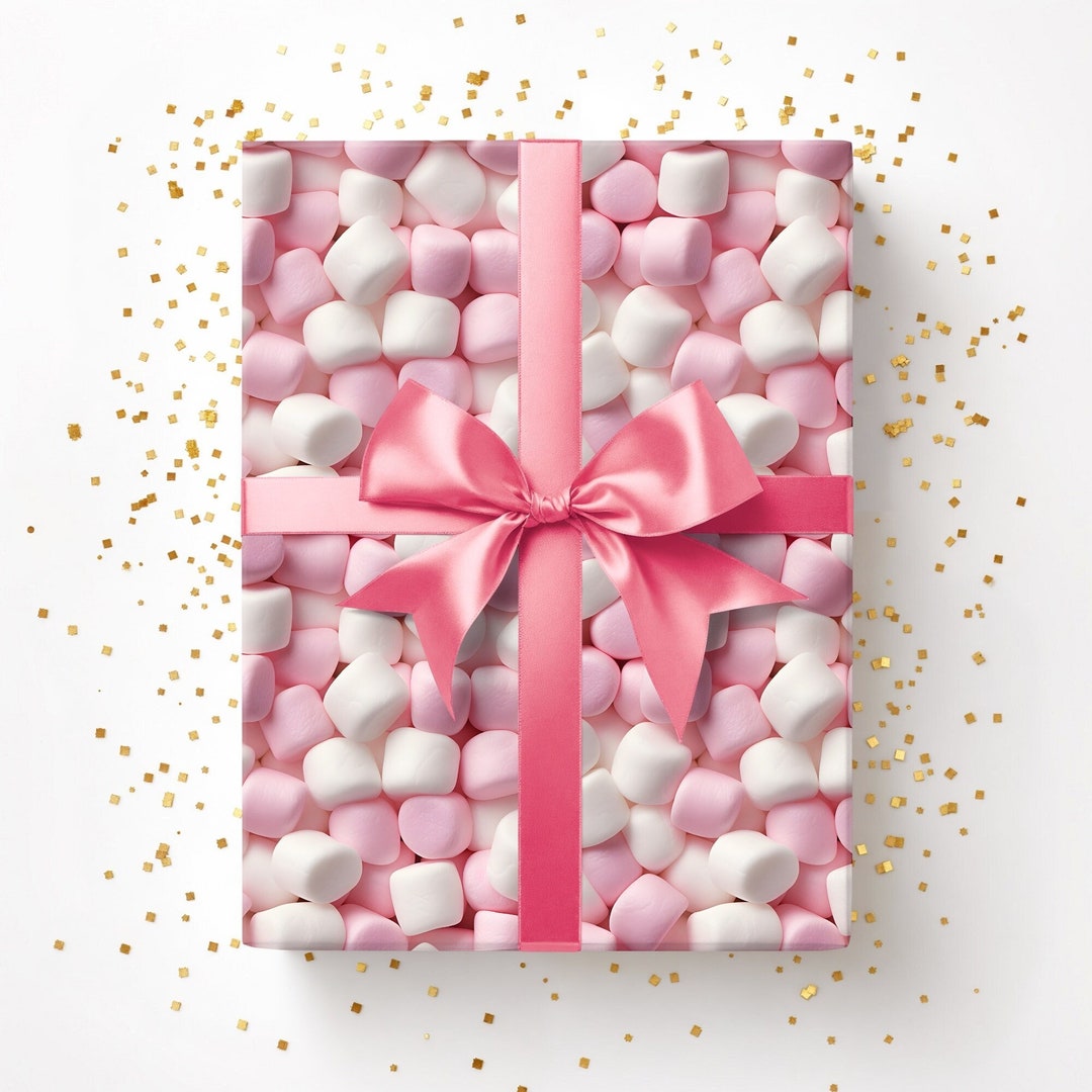 Marshmallow Gift Wrap Paper Candy Gift Wrapping Paper Elegant Gift Wrap