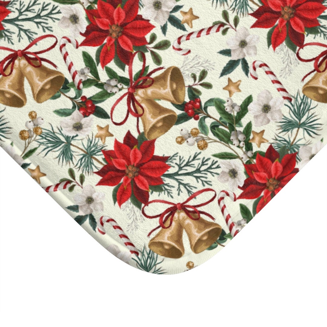 Christmas Bath Mat Christmas Bath Rug Holiday Bath Mat MCM - Etsy