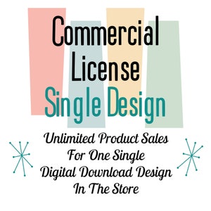 World Of Vintage Vibes Commercial License For Unlimited Commercial Use Of One Digital Download Design From Our Store