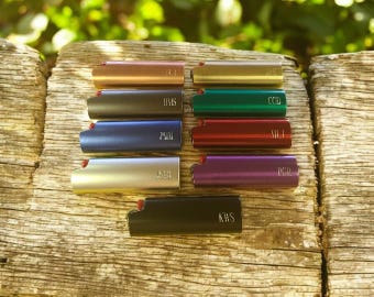 Monogrammed Lighter Case w/NEW BIC Lighter