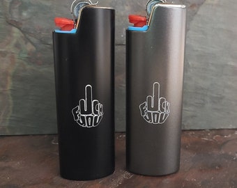 F*CK YOU Lighter Case w/New BIC Lighter *9 colors to choose from